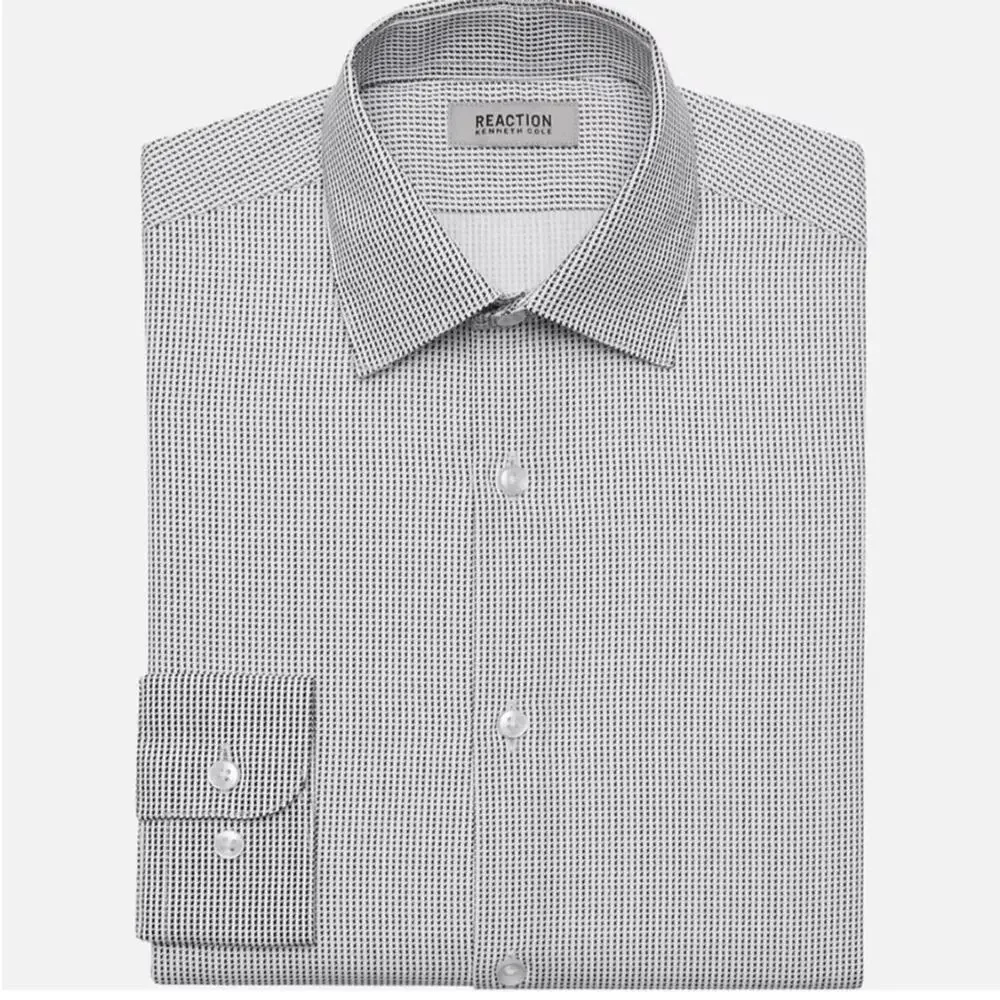 Kenneth Cole Reaction Big Boys Button Up Shirt Collection dress shirt 20 R